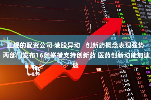 正规的配资公司 港股异动   创新药概念表现强势 两部门发布16条举措支持创新药 医药创新动能加速